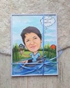 Karykatura + antyrama format a4 1 osoba prezent 