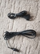 2x Kabel przewód zasilający do TV Samsung prosty 2pin, czajnik radio itp