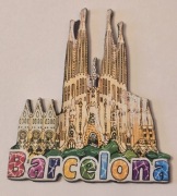 Magnes na lodówkę akrylowy BARCELONA Hiszpania Spain Andaluzja (43) 