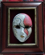 Maska wenecka, ceramiczna, XX w.