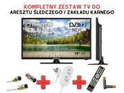 KOMPLET TV 19 DVB T2 zestaw antena pilot AŚ ZK Aresztu Zakładu Karnego