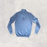 Diesel sweter z golfem męski niebieski M