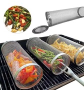 Okrągły kosz do grillowania ze stali nierdzewnej Kosz do grillowania