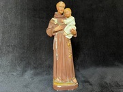 FIGURKA ŚWIĘTY ANTONI CERAMIKA ANTYK C45