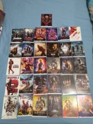 Ulotki kinowe z uniwersum Marvel zestaw 31 sztuk 