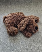 Brązowy piesek chce mieć swój dom maskotka 40 cm