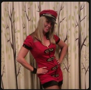 strój cyrkowej treserki czarownica wiedźma wampirka diablica Ann Summers r.