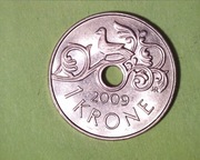 Norwegia 1 korona 2009