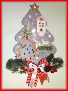 Wyjątkowa choinka, ręcznie robiona- świąteczna super ozdoba 40 cm