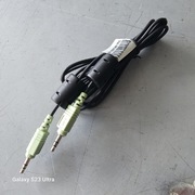 Kabel Audio 2x mini-jack stereo 1.8m złącza mini jack AUX Solidne sprawne