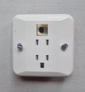 gniazdo telefoniczne RJ 11+WT-4  podtynkowe TELOS