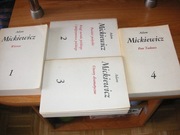 Mickiewicz Adam Dzieła poetyckie tom 1 - 4