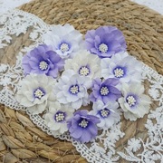 Kwiaty z tkaniny ręcznie robione A17