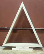 Zestaw 4 sztuki choinek drewnianych 