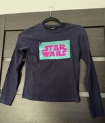 Bluzka/koszulka Star Wars 134/140 z długim rękawem granatowa dziewczęca