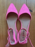 Nowe sandały z noskiem w kształcie migdałka, z gum