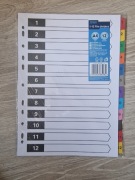 Przekładki do segregatora numeryczne