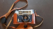 Rosyjski aparat fotograficzny FED4 + lampa błyskowa 