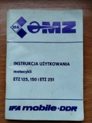 Oryginalna Instrukcja MZ ETZ 125 150 251 (1989) NRD