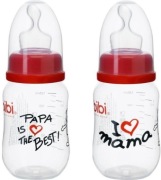 Bibi butelka antykolkowa Papa is the best, wąskotorowa, 125ml