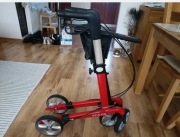 Balkonik Athlon SL chodzik rollator karbonowy czerwony pchacz carbon