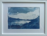 Cyjanotypia oryginał obraz zdjęcie unikat ozdoba 