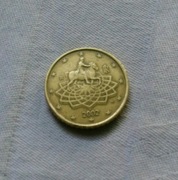 50 euro cent Włochy 2002 rok 