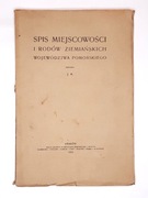 Spis miejscowości i rodów ziemiańskich województwa pomorskiego (1925)