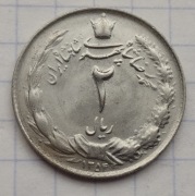 #192 Iran 2 riale 1973 UNC