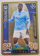MATCH ATTAX CHAMPIONS LEAGUE 2015-2016 YAYA TOURE GOLD LIMITED EDITION