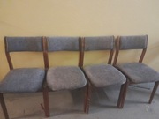 Komplet czterech krzeseł  z czasów  komunistycznych