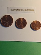 Słowacja 2017 ; 1+2+5 centów .Stan I
