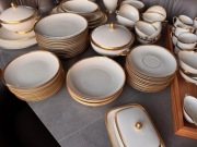 NR.1 FÜRSTENBERG FÜRSTIN SERWIS OBIADOWY ECRU GRUBE ZLOCENIA SER. 0456