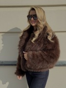 Ekologiczne futerko czekoladowe - rozmiar uniwersalny