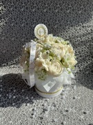 Box babyshower ślub komunia chrzciny flowerbox ze świec sojowych