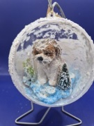 Bombka3d Z  ręcznie wykonanym shih tzu 