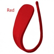 Stringi czerwone gładkie typu C niewidoczne bielizna samonośna damska