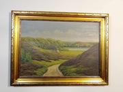 Stary obraz na płótnie.