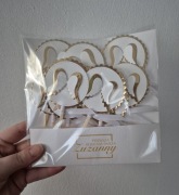 Pikery 10szt. Chrzest Święty złoto/srebro/różowe złoto