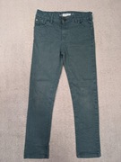 Zielone miętowe spodnie jeansowe jeansy In Extenso slim 134 - 140