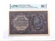 1000 marek 1919 I Serja M  PMG65  EPQ