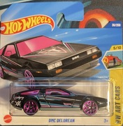 DMC Delorean czarny różowy Hot Wheels 2025