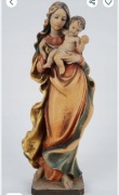 Rzeźba figurka Matka Boska - polichromia