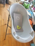 Wanienka Tega Baby szara 102cm + stelaż + leżaczek + termometr