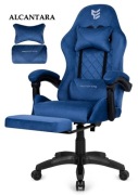 Fotel obrotowy gamingowy XL POKER PRO BLUE ALCANTARA