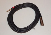 Kabel mikrofonowy Jack 6,3 - XLR męskie  (5m)