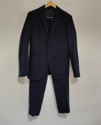 Granatowy garnitur Pierre One/Slim Fit spodnie typu komfort/nowy roz 46/S