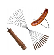 10szt WIDEŁKI KIJE KIJKI NA OGNISKO GRILL KIEŁBASĘ OGRÓD WIDELCE 96cm