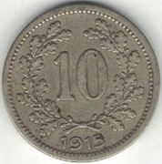 Austria 10 heller 1915 - 19 mm - nr 3