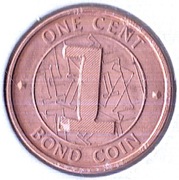 ZIMBABWE 1 cent 2014, KM# 16, UNC